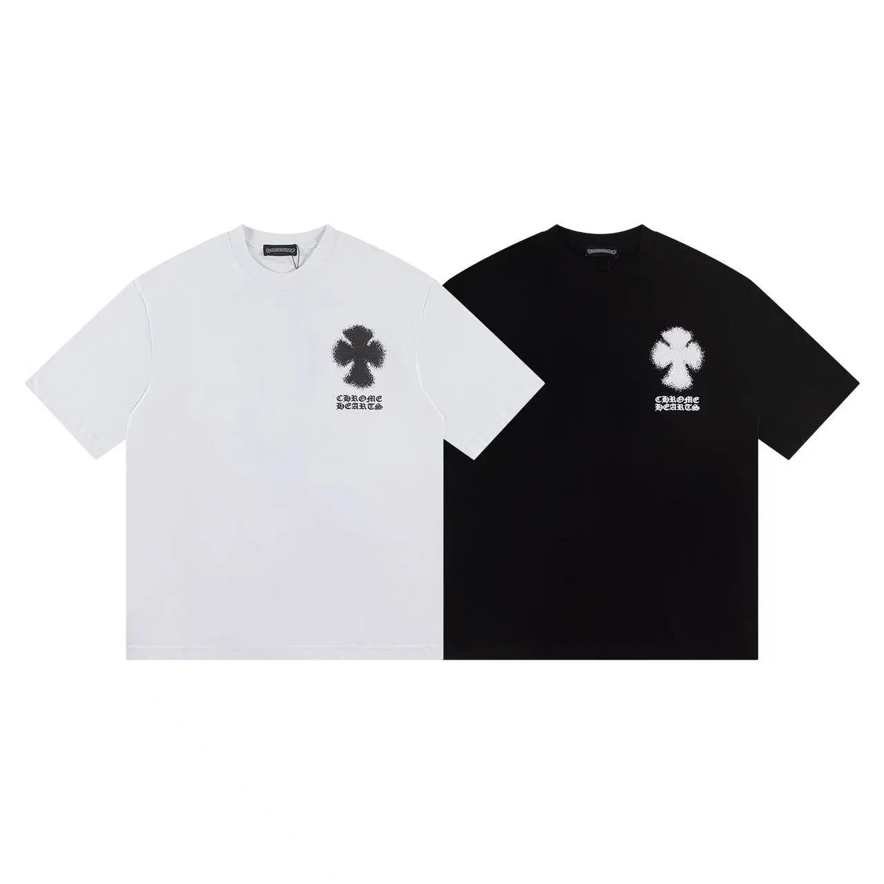 🅿️146 Style: 2025 new Croix Heart short-sleeved T-shirt Material: High version 300g double yarn combed cotton Size: S～XL Color: Black Style number: Z021